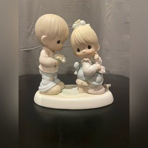 Vintage Precious Moments  "My Love Blooms for You". Like New.